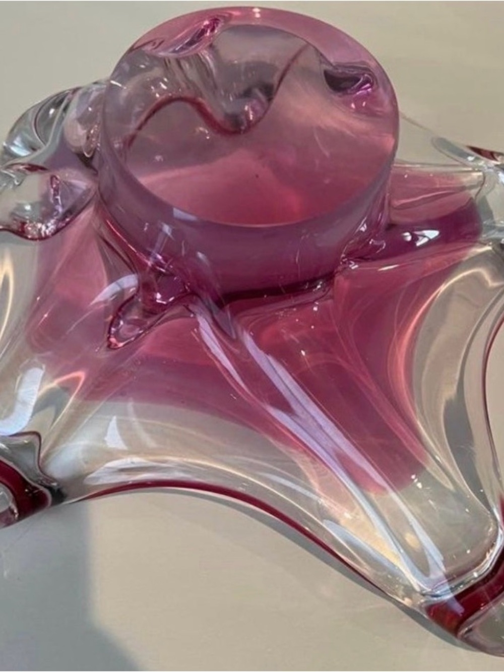 Vintage Chribska Art Glass Bowl: most likely Josef Hospodka Czech 1960’s - Picture 5 of 7